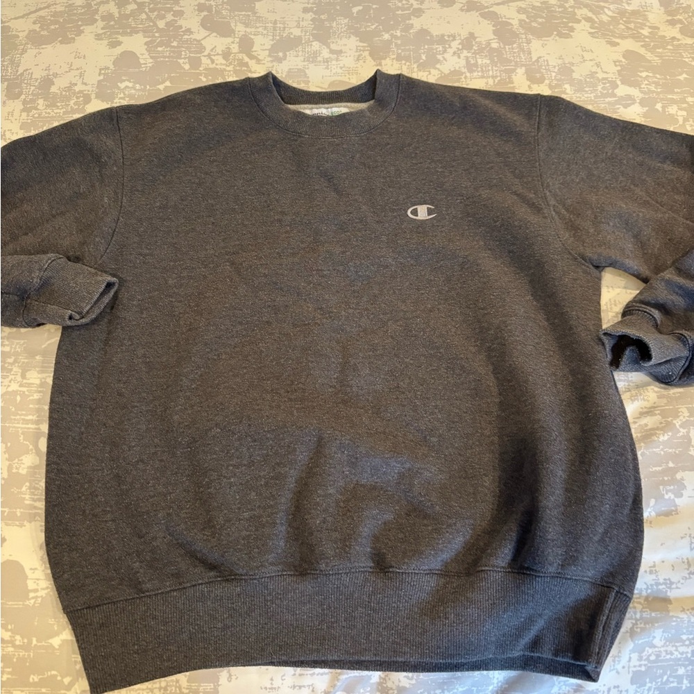 Champion Dark Charcoal Crewneck Sweatshirt